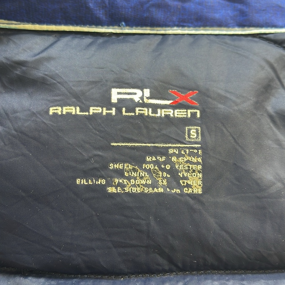 Ralph Lauren RLX Canyon Southwest Aztec Down Blue Combo Vest Size Small - Picture 12 of 13